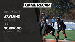 Recap: Wayland  vs. Norwood  2015