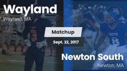 Matchup: Wayland  vs. Newton South  2017