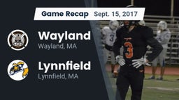 Recap: Wayland  vs. Lynnfield  2017