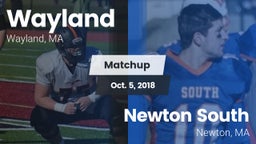 Matchup: Wayland  vs. Newton South  2018