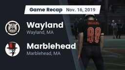 Recap: Wayland  vs. Marblehead  2019