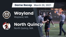Recap: Wayland  vs. North Quincy  2021