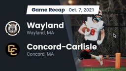 Recap: Wayland  vs. Concord-Carlisle  2021