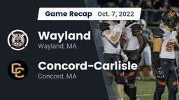 Recap: Wayland  vs. Concord-Carlisle  2022
