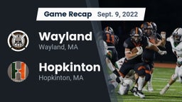 Recap: Wayland  vs. Hopkinton  2022