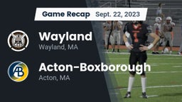 Recap: Wayland  vs. Acton-Boxborough  2023