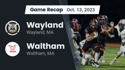 Recap: Wayland  vs. Waltham  2023