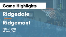 Ridgedale  vs Ridgemont  Game Highlights - Feb. 7, 2023