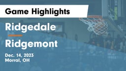 Ridgedale  vs Ridgemont  Game Highlights - Dec. 14, 2023