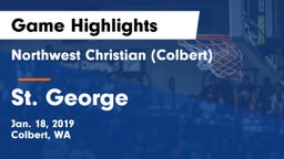 Northwest Christian  (Colbert) vs St. George  Game Highlights - Jan. 18, 2019