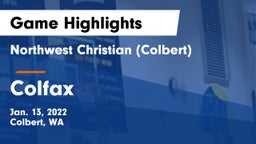 Northwest Christian  (Colbert) vs Colfax  Game Highlights - Jan. 13, 2022