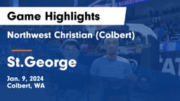 Northwest Christian  (Colbert) vs St.George Game Highlights - Jan. 9, 2024