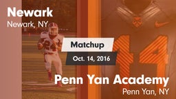 Matchup: Newark  vs. Penn Yan Academy  2016