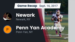 Recap: Newark  vs. Penn Yan Academy  2017
