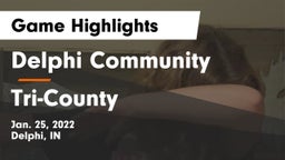 Delphi Community  vs Tri-County  Game Highlights - Jan. 25, 2022