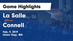 La Salle  vs Connell  Game Highlights - Feb. 9, 2019