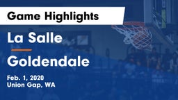 La Salle  vs Goldendale  Game Highlights - Feb. 1, 2020