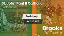 Matchup: Pope John Paul II vs. Brooks  2017