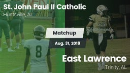 Matchup: Pope John Paul II vs. East Lawrence  2018