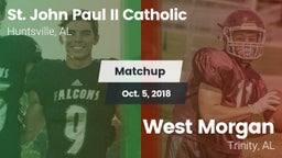 Matchup: Pope John Paul II vs. West Morgan  2018