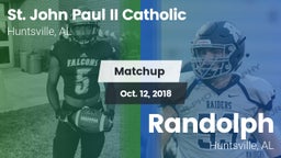 Matchup: Pope John Paul II vs. Randolph  2018