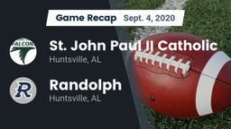 Recap: St. John Paul II Catholic  vs. Randolph  2020