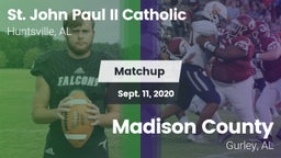 Matchup: Pope John Paul II vs. Madison County  2020