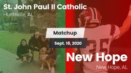 Matchup: Pope John Paul II vs. New Hope  2020