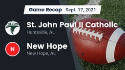 Recap: St. John Paul II Catholic  vs. New Hope  2021