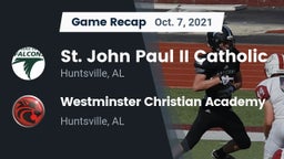 Recap: St. John Paul II Catholic  vs. Westminster Christian Academy 2021