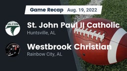 Recap: St. John Paul II Catholic  vs. Westbrook Christian  2022