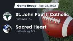 Recap: St. John Paul II Catholic  vs. Sacred Heart  2022