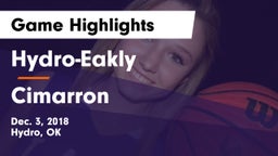 Hydro-Eakly  vs Cimarron  Game Highlights - Dec. 3, 2018