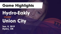 Hydro-Eakly  vs Union City Game Highlights - Jan. 8, 2019