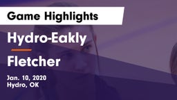 Hydro-Eakly  vs Fletcher   Game Highlights - Jan. 10, 2020