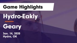 Hydro-Eakly  vs Geary  Game Highlights - Jan. 14, 2020