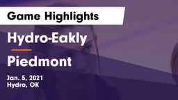 Hydro-Eakly  vs Piedmont  Game Highlights - Jan. 5, 2021