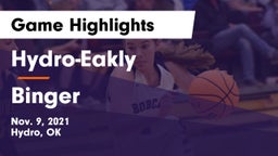 Hydro-Eakly  vs Binger Game Highlights - Nov. 9, 2021
