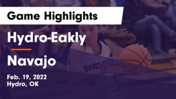 Hydro-Eakly  vs Navajo Game Highlights - Feb. 19, 2022