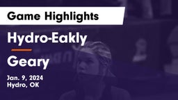 Hydro-Eakly  vs Geary  Game Highlights - Jan. 9, 2024