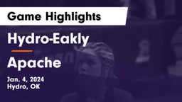 Hydro-Eakly  vs Apache  Game Highlights - Jan. 4, 2024