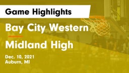 Bay City Western  vs Midland High Game Highlights - Dec. 10, 2021