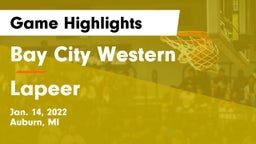 Bay City Western  vs Lapeer Game Highlights - Jan. 14, 2022