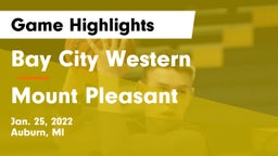 Bay City Western  vs Mount Pleasant Game Highlights - Jan. 25, 2022