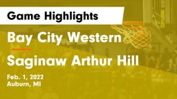 Bay City Western  vs Saginaw Arthur Hill Game Highlights - Feb. 1, 2022