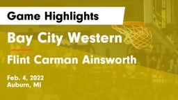 Bay City Western  vs Flint Carman Ainsworth Game Highlights - Feb. 4, 2022