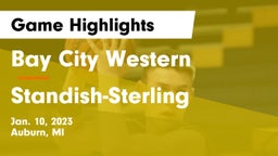 Bay City Western  vs Standish-Sterling  Game Highlights - Jan. 10, 2023