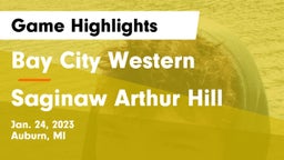Bay City Western  vs Saginaw Arthur Hill Game Highlights - Jan. 24, 2023