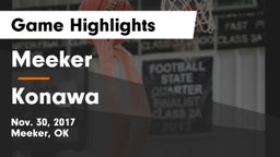 Meeker  vs Konawa  Game Highlights - Nov. 30, 2017