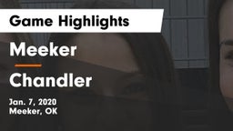 Meeker  vs Chandler  Game Highlights - Jan. 7, 2020